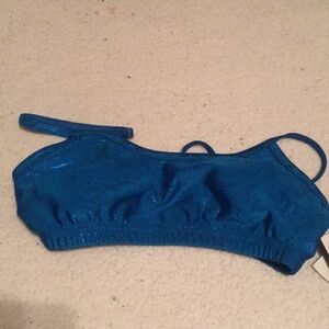 Capezio teal dance top w/tags adjustable straps new with tags